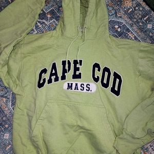 VINTAGE Cape Cod Mass. Hoody with Kangaroo Pouch • Sage Medium